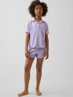 Kids Recycled PJ Short Set