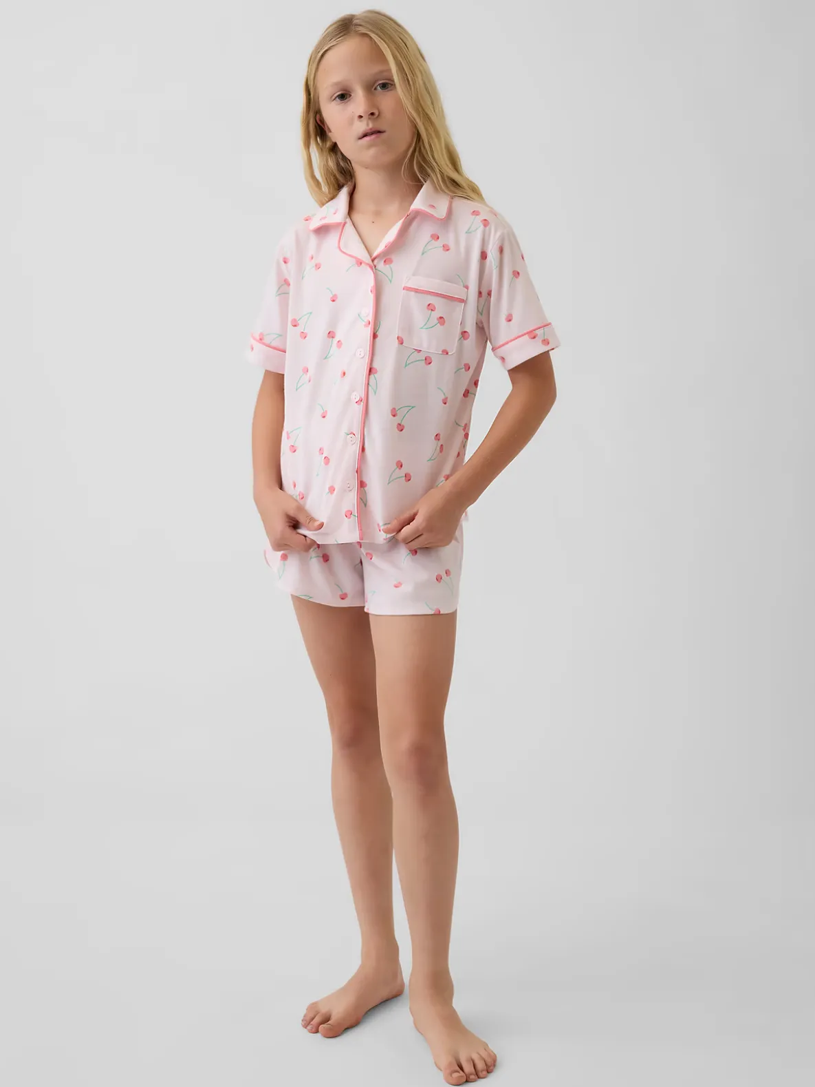 Kids Recycled PJ Short Set