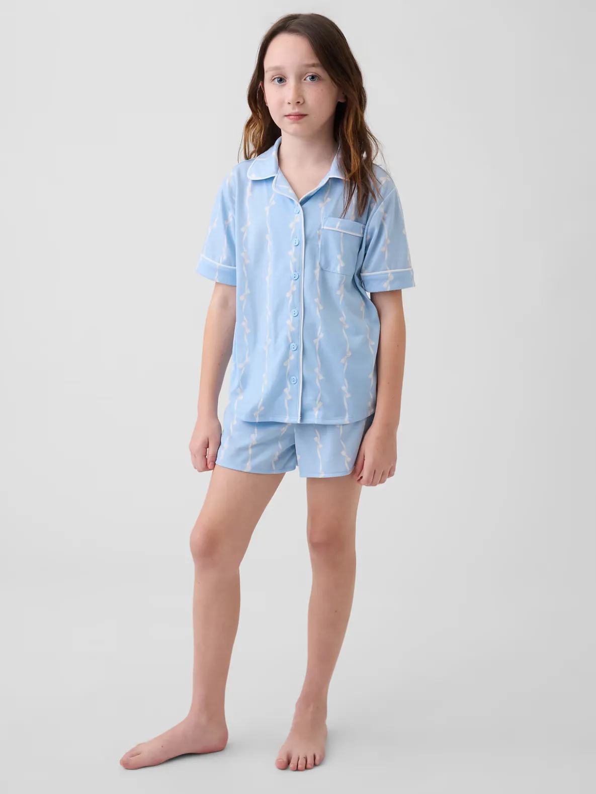 Kids Recycled PJ Short Set