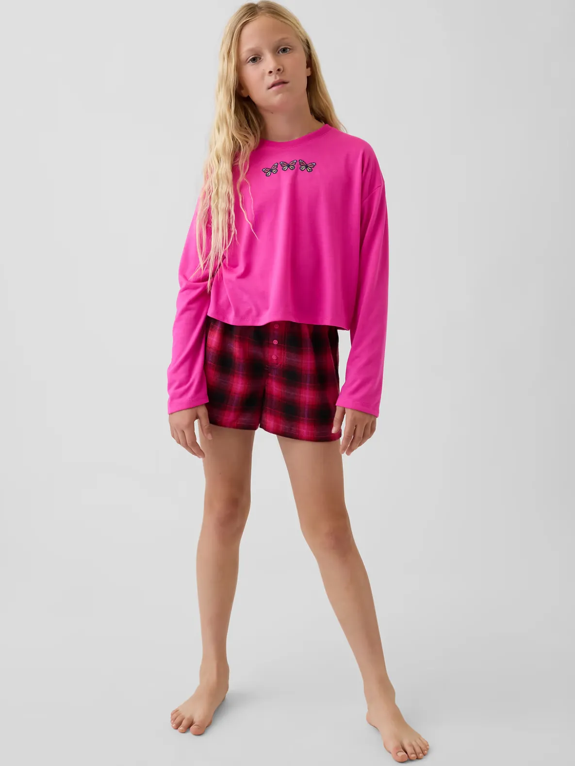 Kids Recycled PJ Short Set