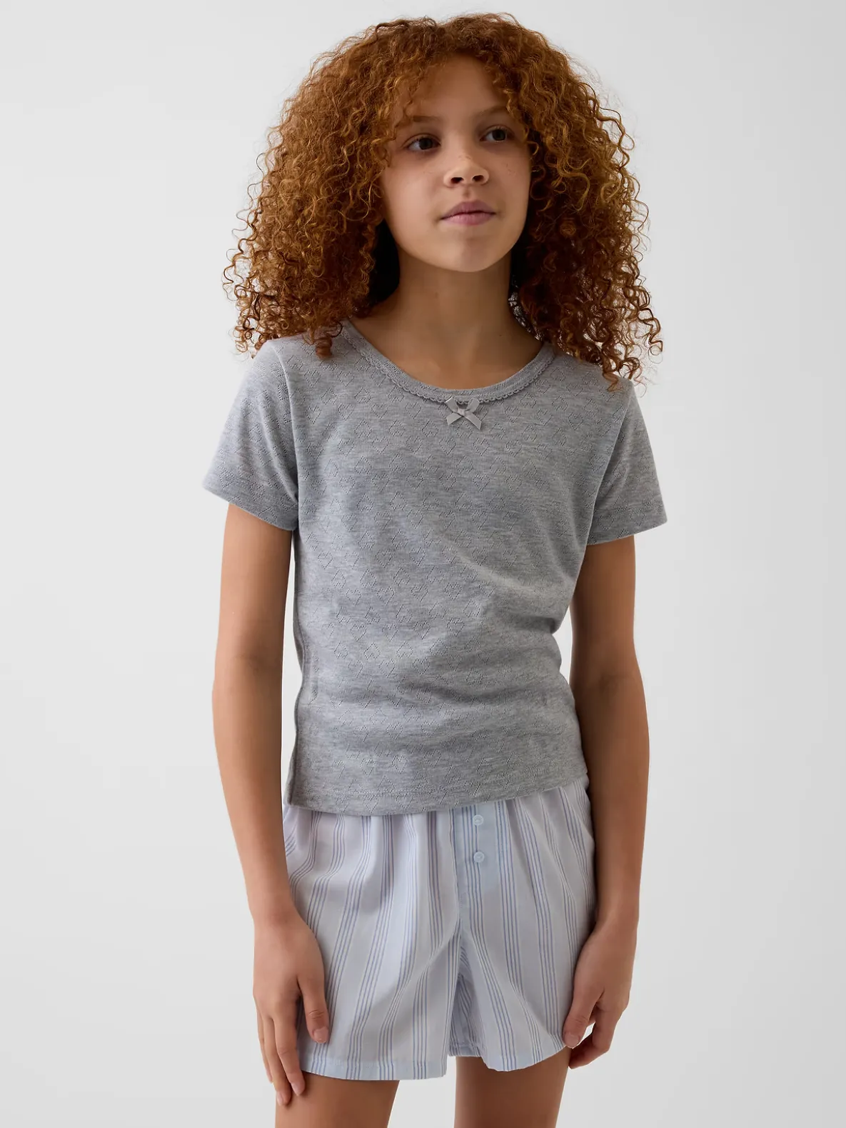 Kids Recycled Pointelle PJ T-Shirt