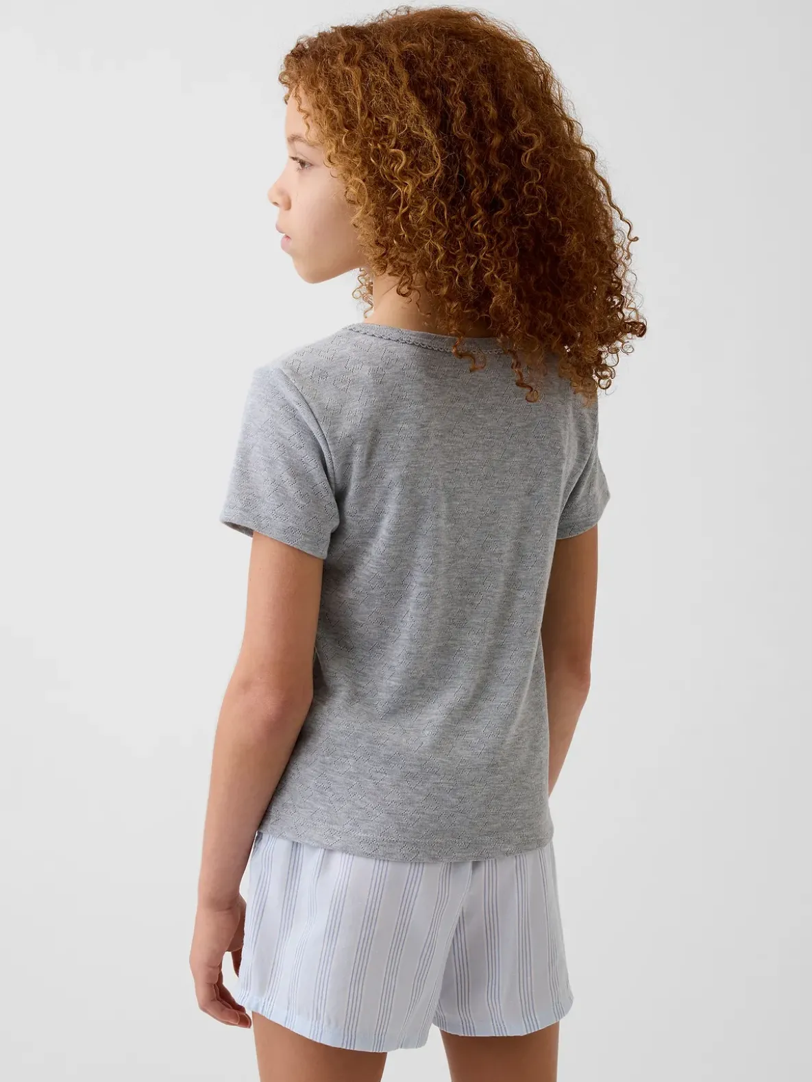 Kids Recycled Pointelle PJ T-Shirt