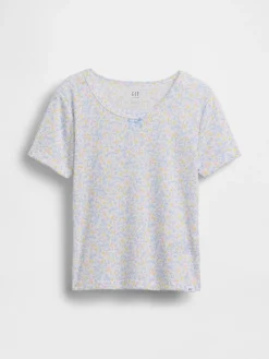Kids Recycled Pointelle PJ T-Shirt