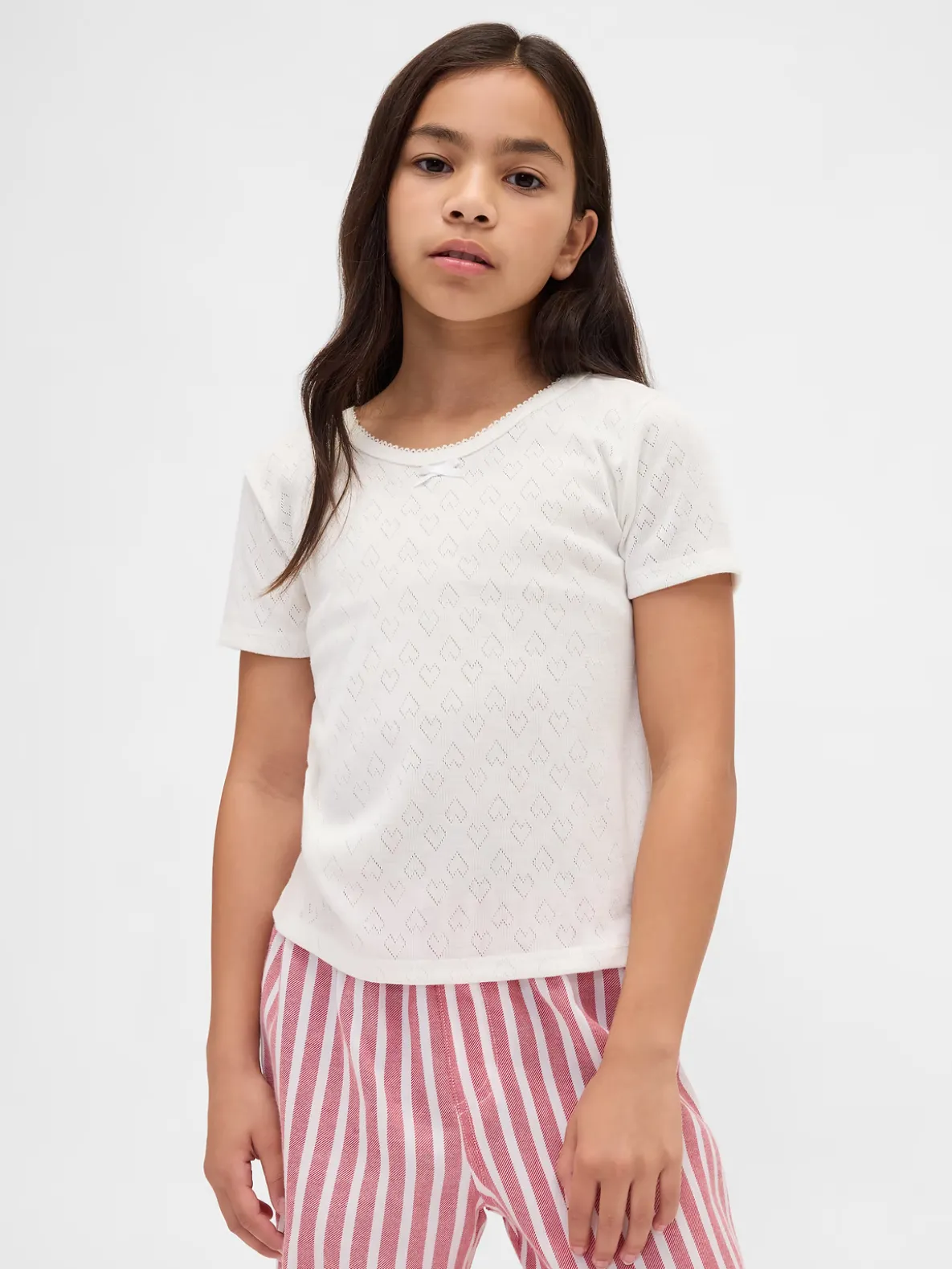 Kids Recycled Pointelle PJ T-Shirt