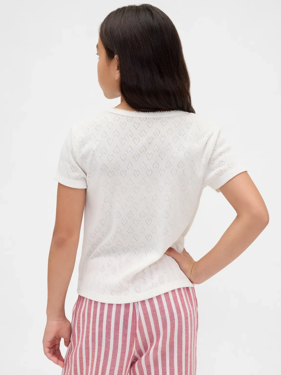 Kids Recycled Pointelle PJ T-Shirt