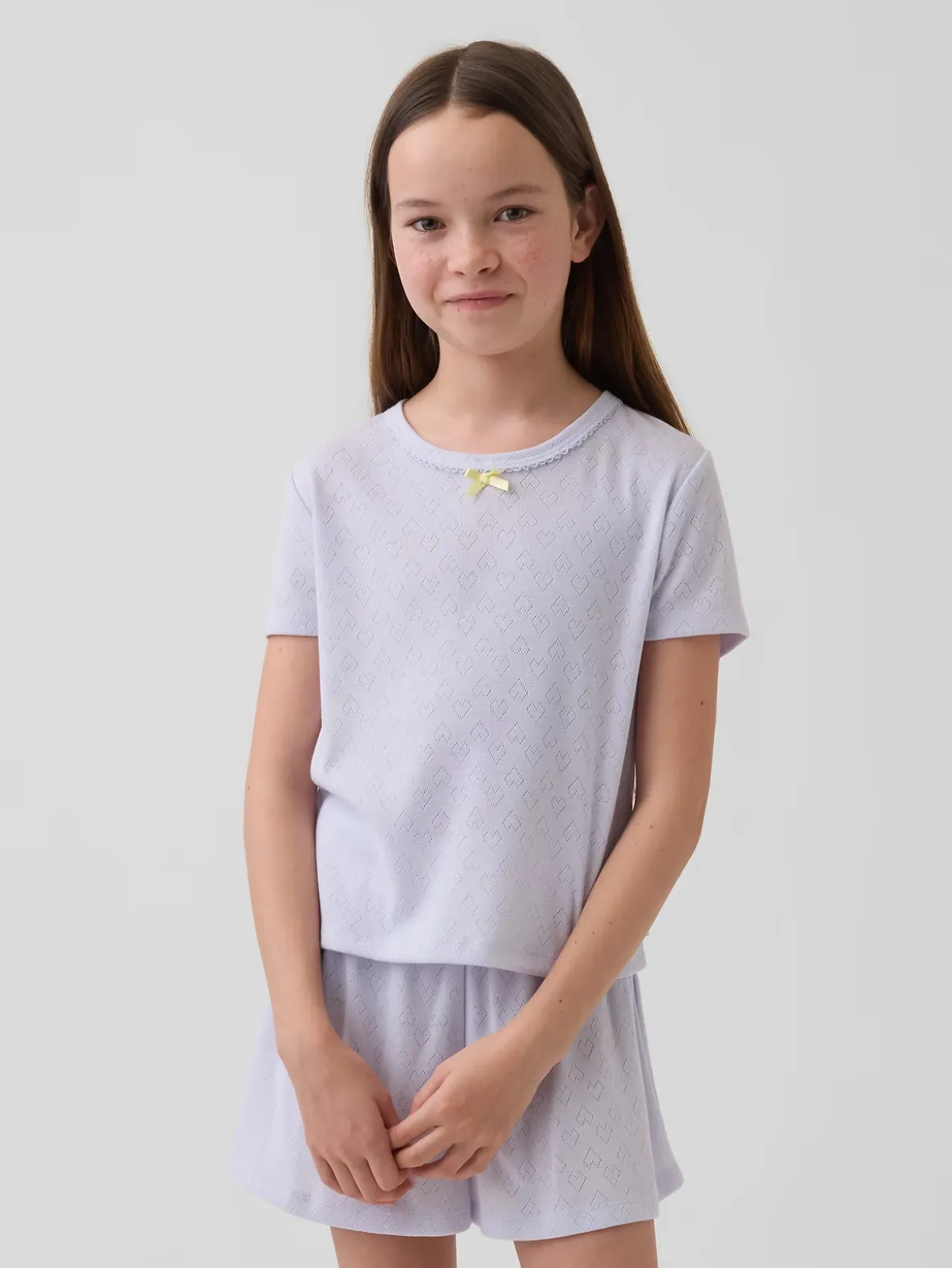 Kids Recycled Pointelle PJ T-Shirt