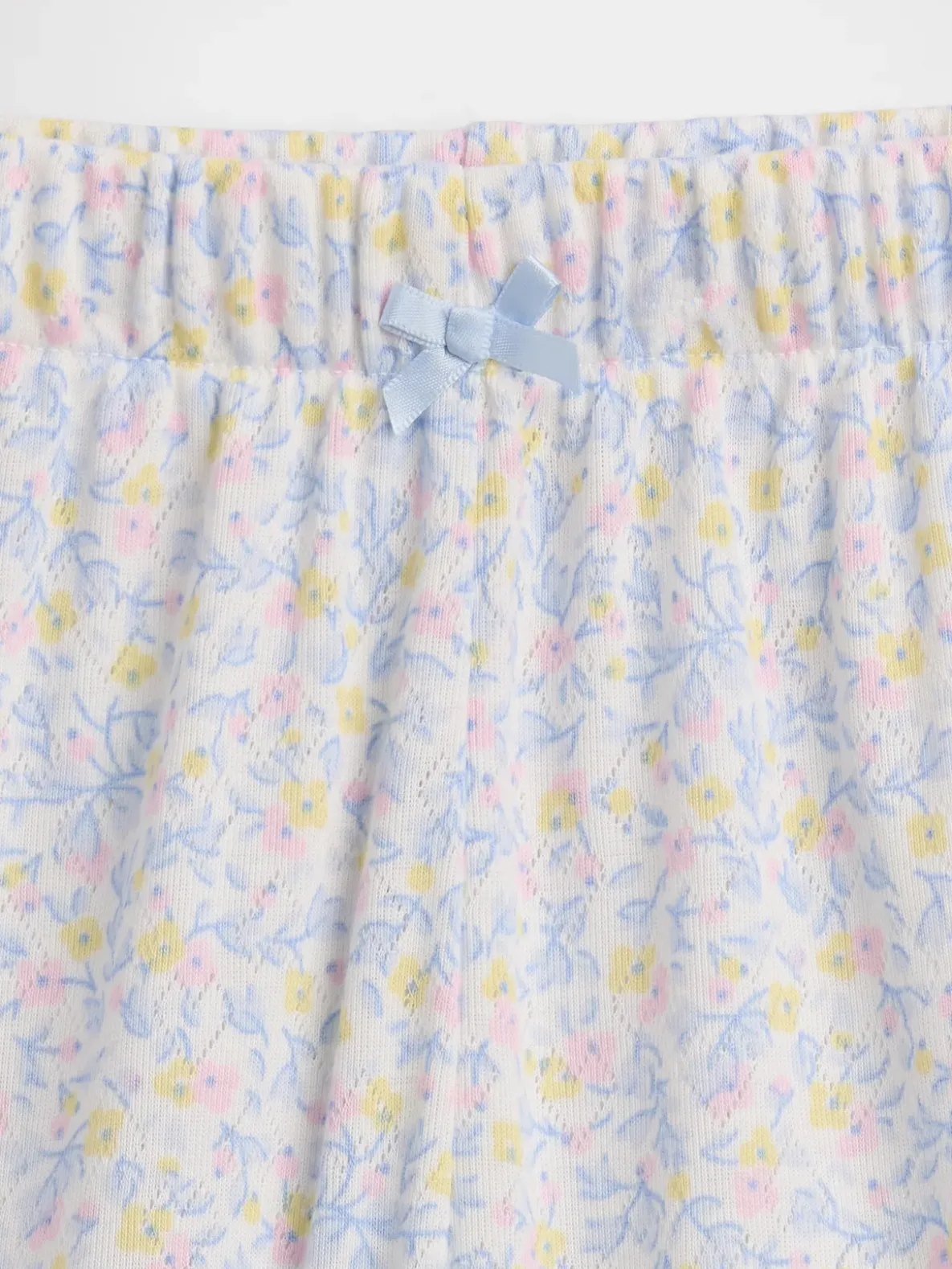 Kids Recycled Pointelle PJ Shorts