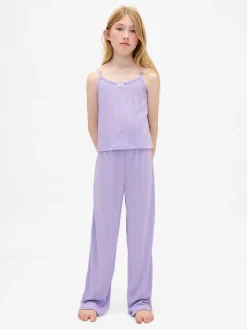 Kids Recycled Pointelle Tank PJ Set