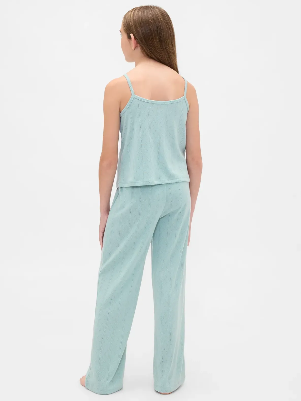 Kids Recycled Pointelle Tank PJ Set
