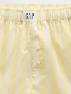 Kids Recycled Poplin PJ Boxer Shorts