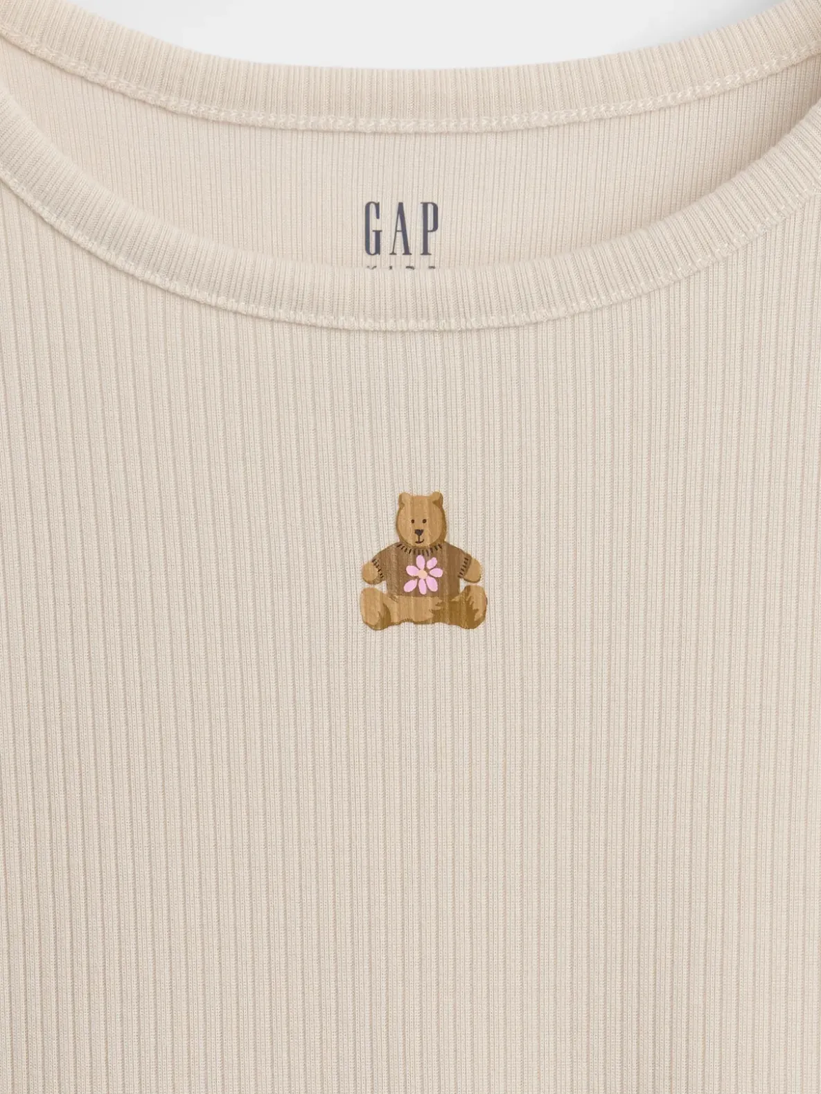 Kids Recycled Rib Brannan Bear PJ Short Set