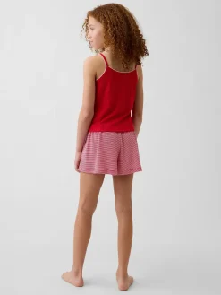 Kids Recycled Rib PJ Shorts