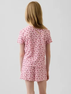 Kids Recycled Rib PJ Short Set
