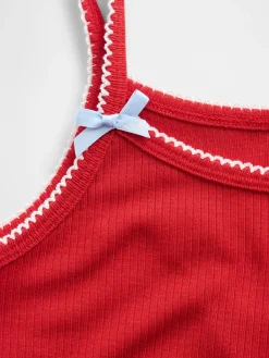 Kids Recycled Rib PJ Tank Top