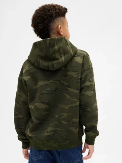 Kids Relaxed Camo Hoodie