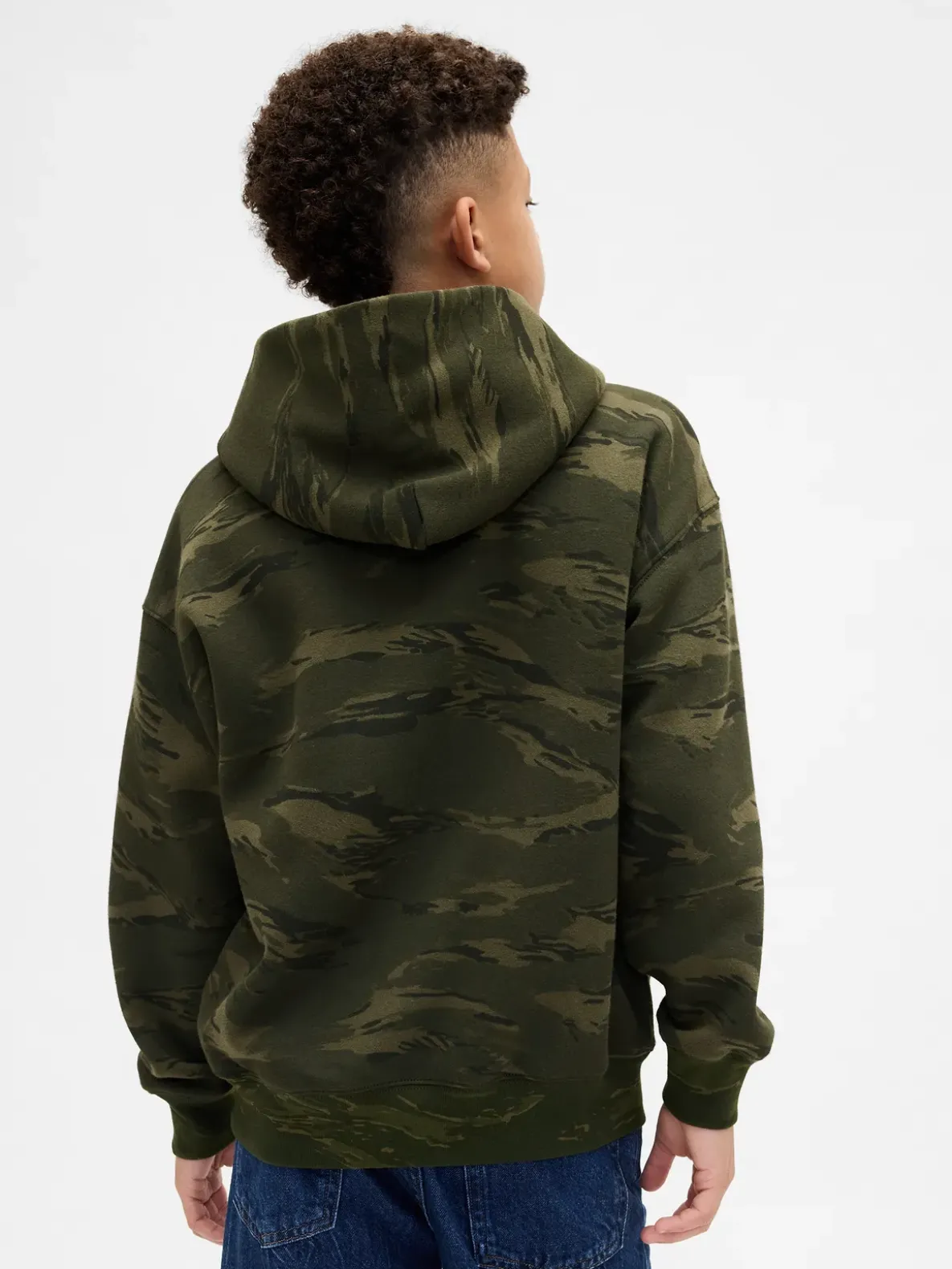 Kids Relaxed Camo Hoodie