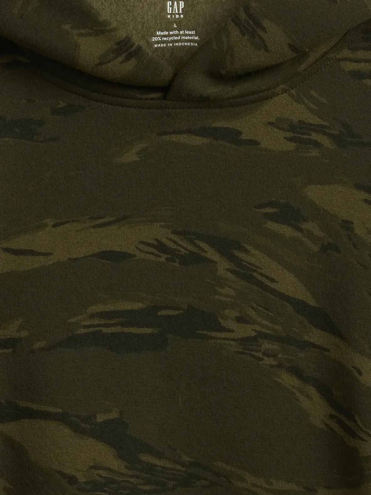 Kids Relaxed Camo Hoodie