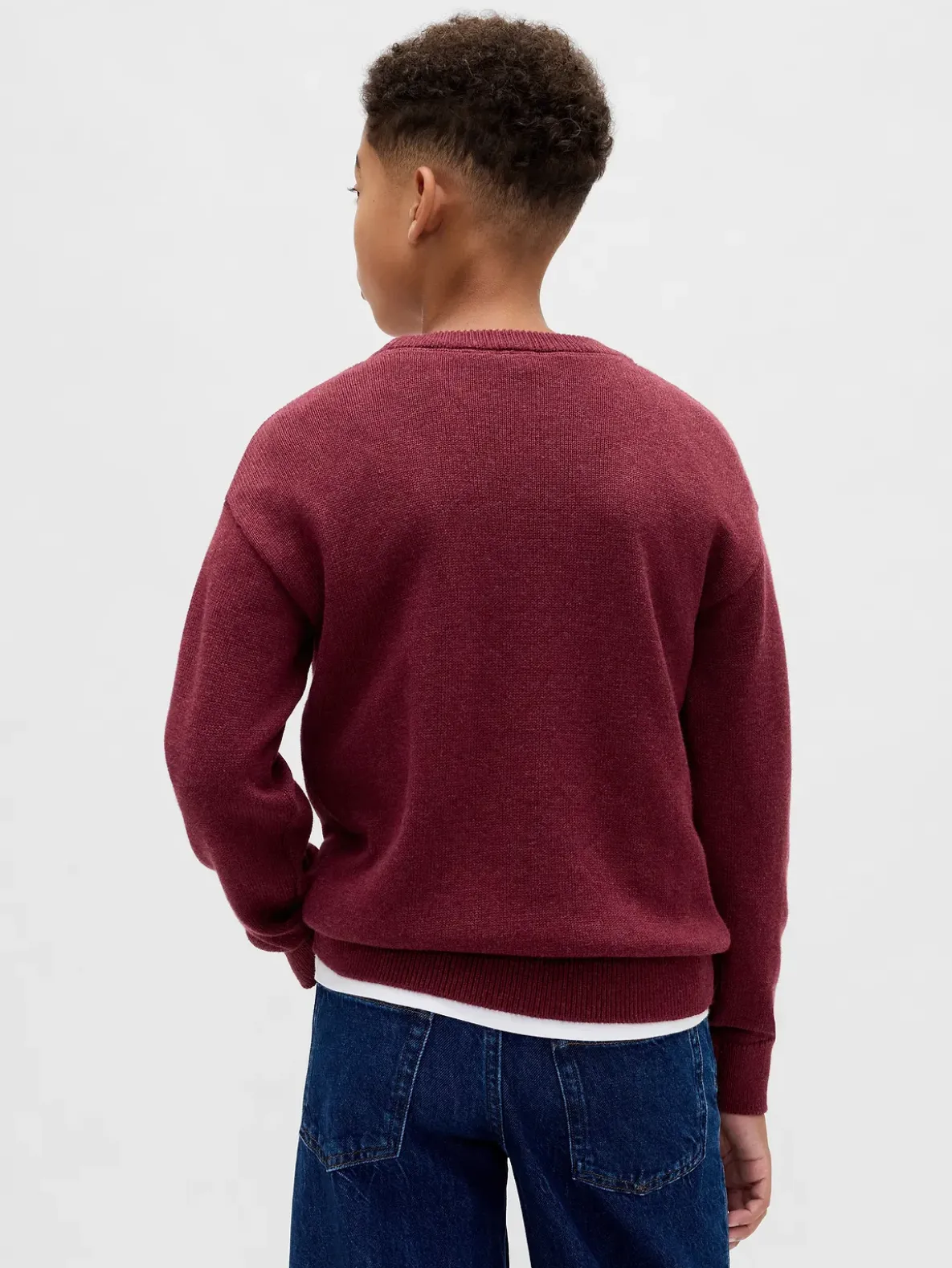 Kids Relaxed Crewneck Sweater