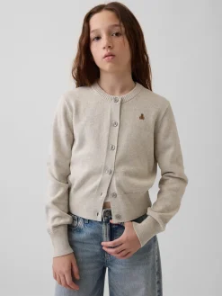 Kids Relaxed Crop Cardigan
