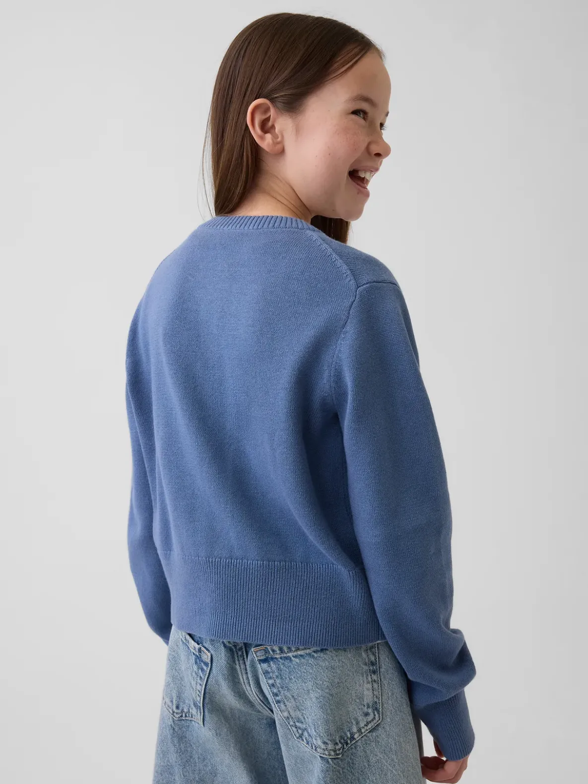 Kids Relaxed Crop Cardigan