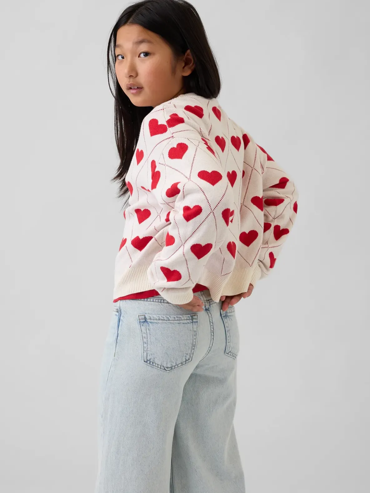 Kids Relaxed Graphic Crewneck Sweater