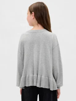Kids Relaxed Peplum Sweater