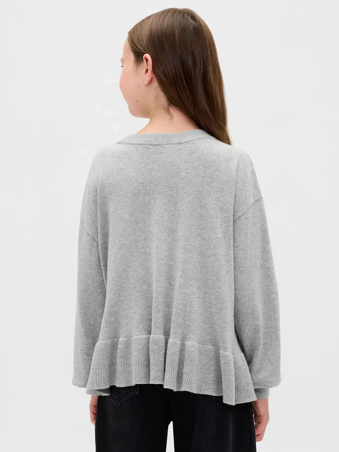 Kids Relaxed Peplum Sweater