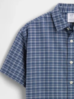 Kids Relaxed Plaid Oxford Shirt