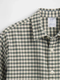 Kids Relaxed Plaid Oxford Shirt