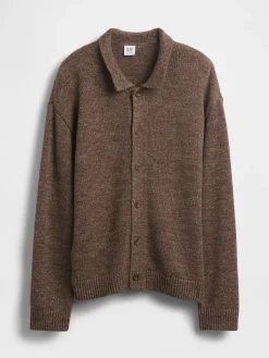 Kids Relaxed Polo Cardigan Sweater