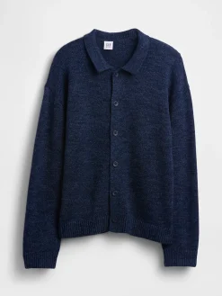 Kids Relaxed Polo Cardigan Sweater