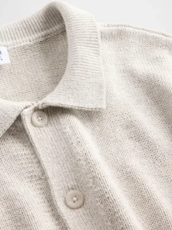Kids Relaxed Polo Cardigan Sweater