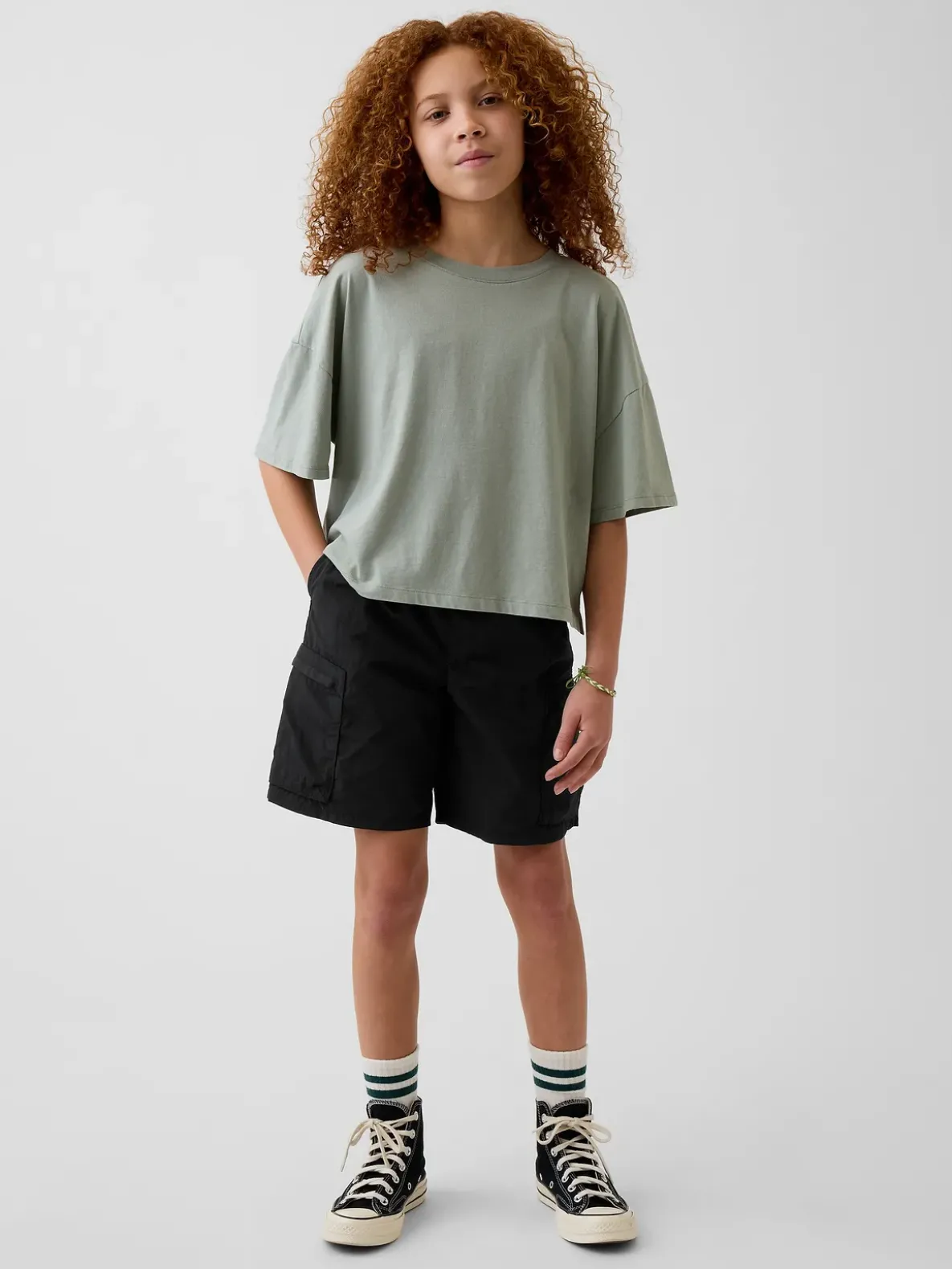 Kids Relaxed Quick-Dry Cargo Shorts