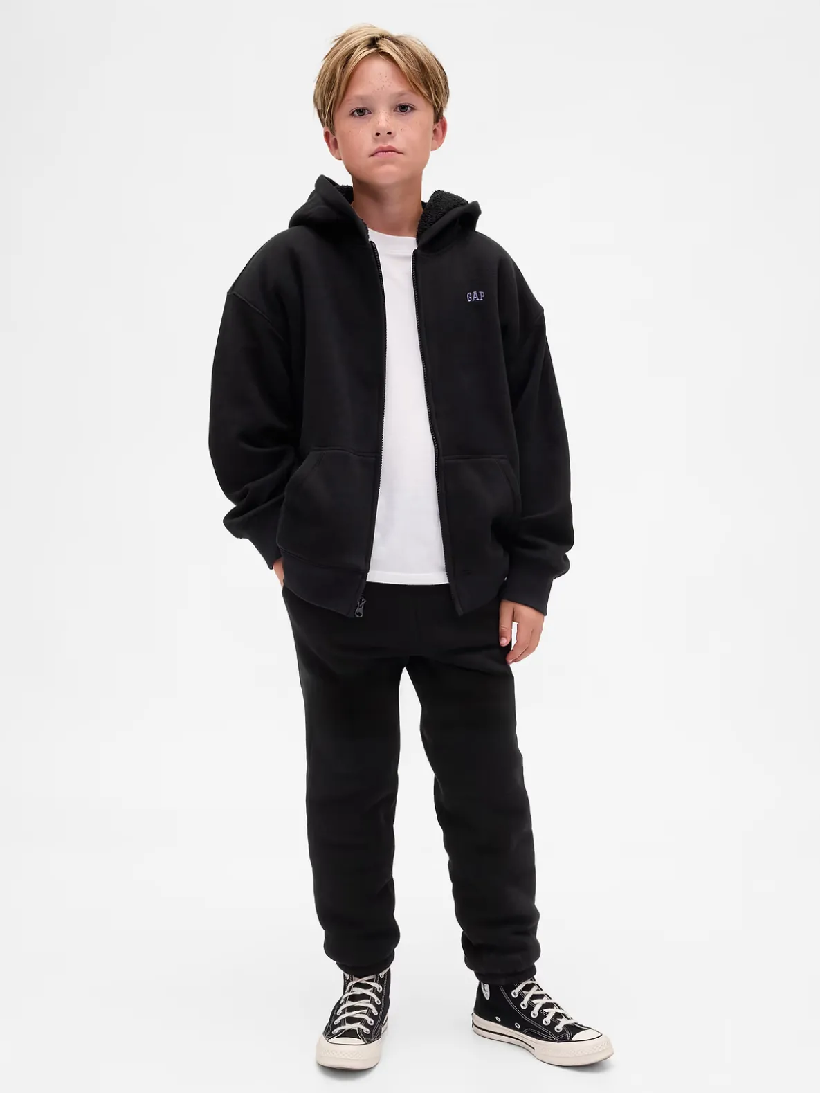 Kids Relaxed Sherpa-Lined Joggers