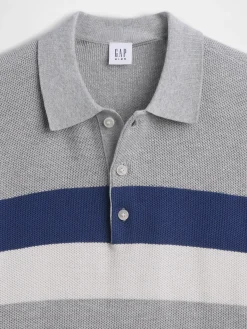 Kids Relaxed Stripe Polo Sweater Shirt