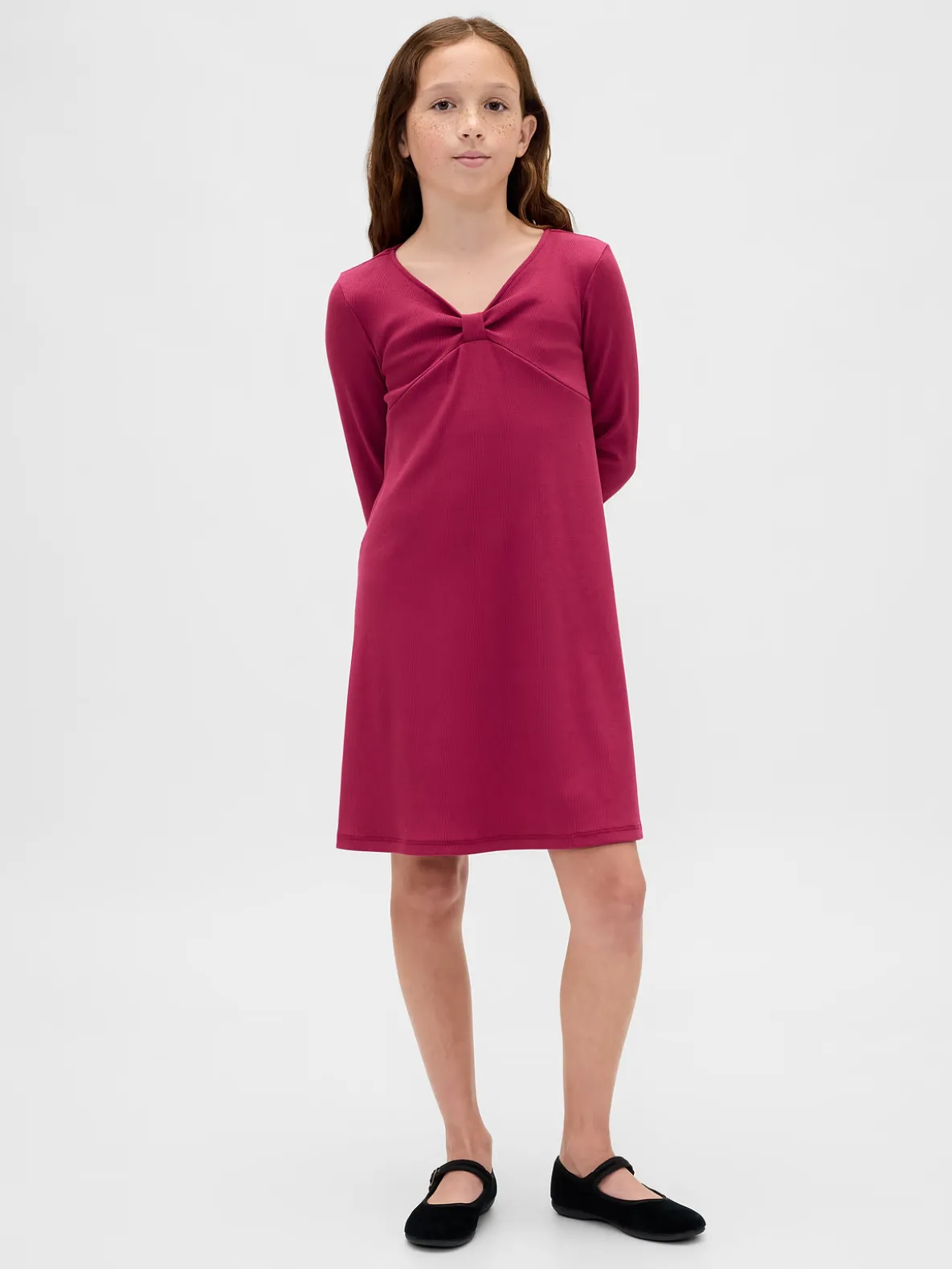 Kids Rib Bow Dress