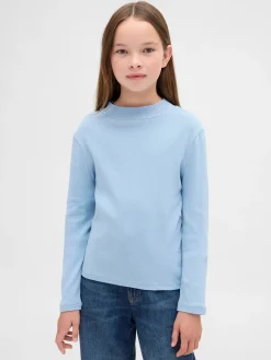 Kids Rib Mockneck T-Shirt