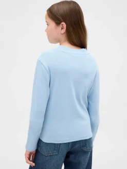 Kids Rib Mockneck T-Shirt