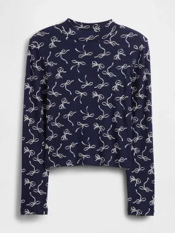 Kids Rib Mockneck T-Shirt