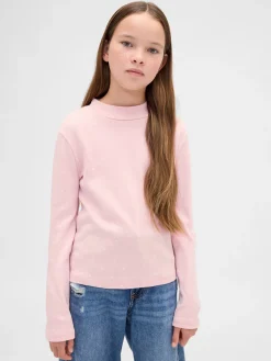 Kids Rib Mockneck T-Shirt