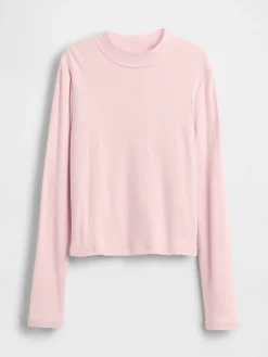 Kids Rib Mockneck T-Shirt