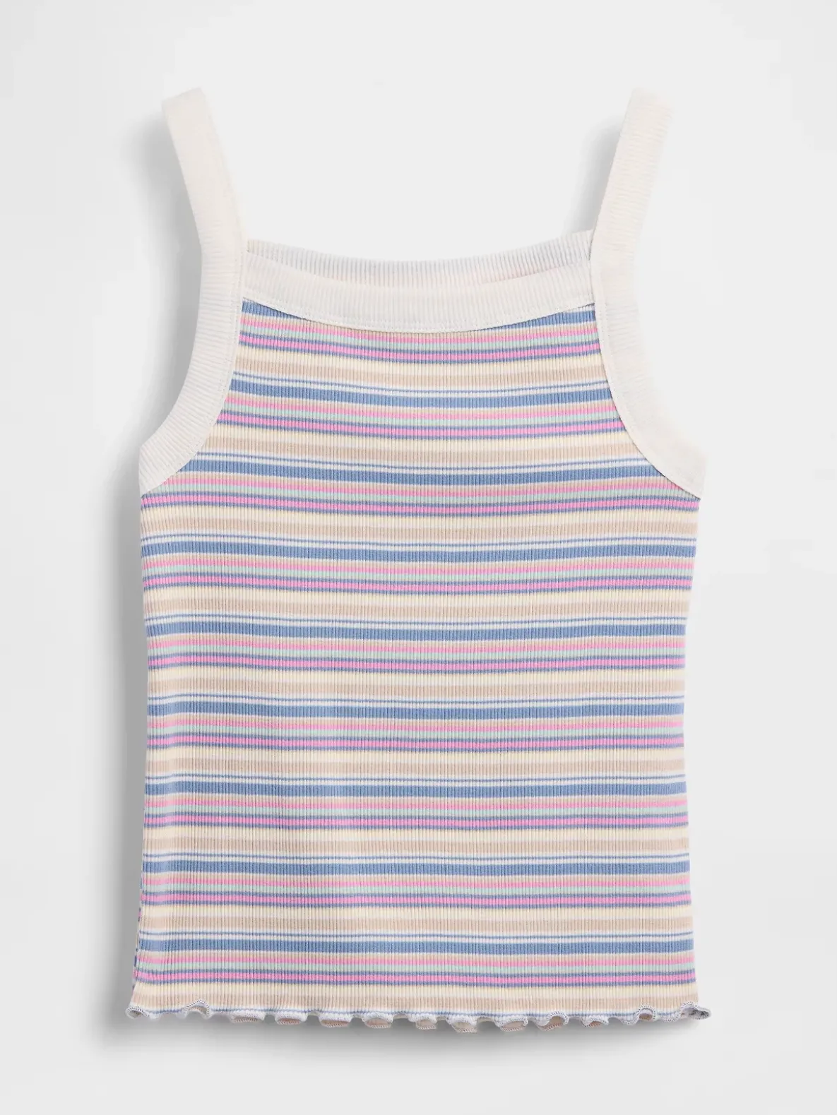 Kids Rib Square-Neck Tank Top