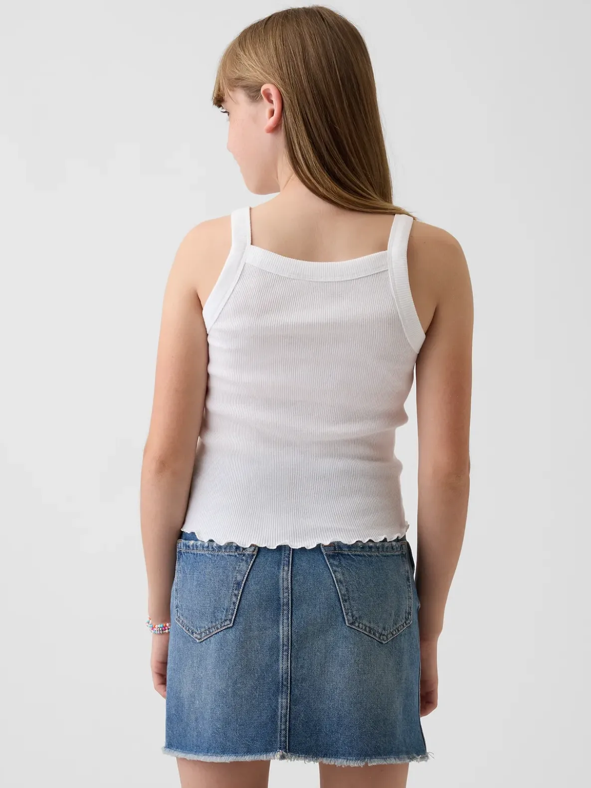 Kids Rib Square-Neck Tank Top