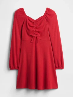 Kids Ruched Bow Dress