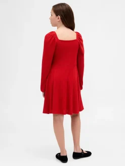 Kids Ruched Bow Dress