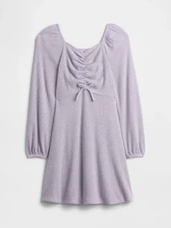 Kids Ruched Bow Dress