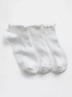 Kids Ruffle Ankle Socks (3-Pack)