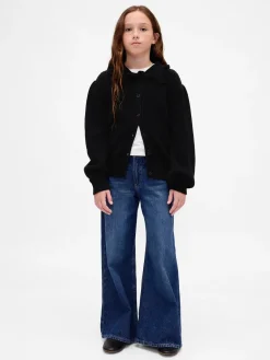 Kids Ruffle Collar Cardigan