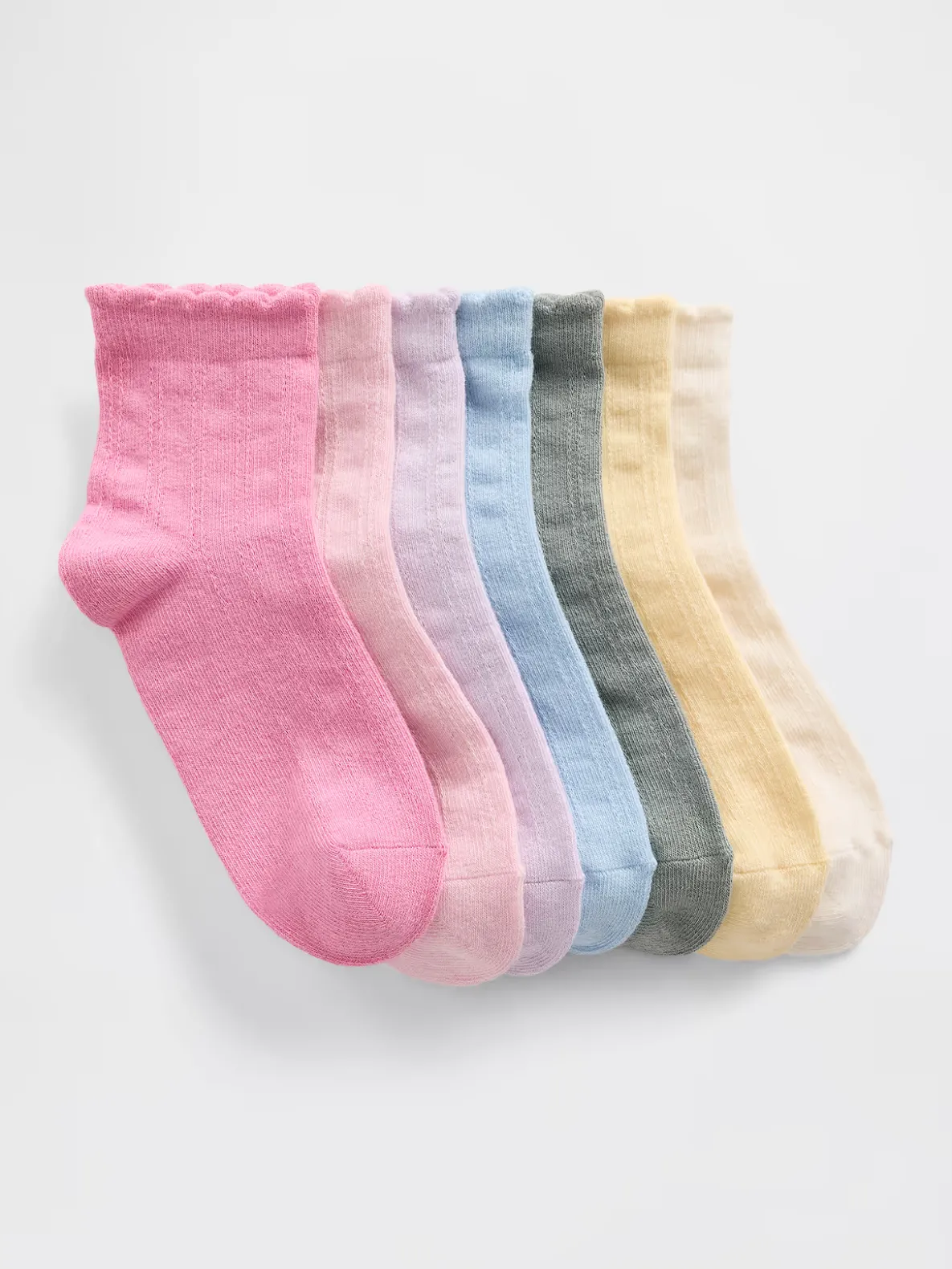 Kids Ruffle Crew Socks (7-Pack)