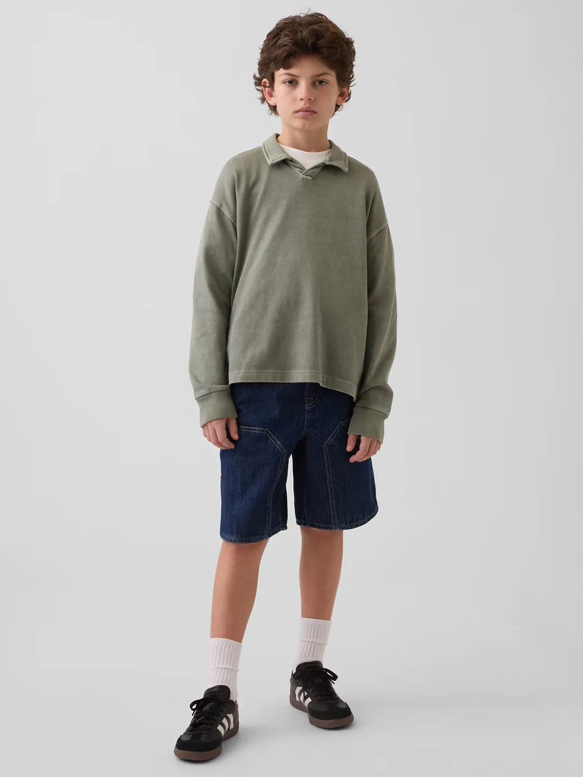 Kids '90s Loose Easy Denim Carpenter Shorts